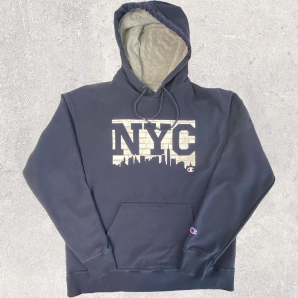 New York City Champion Hoodie Unisex Size: Large
